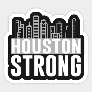 Houston Strong Texas City Skyline Sticker